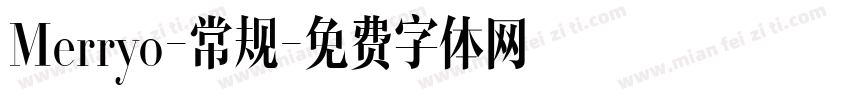 Merryo-常规字体转换