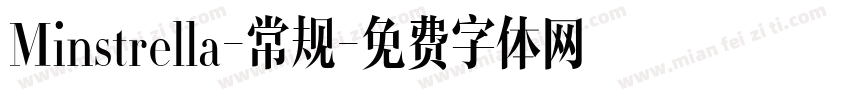 Minstrella-常规字体转换