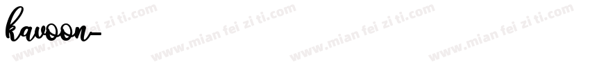 kavoon字体转换