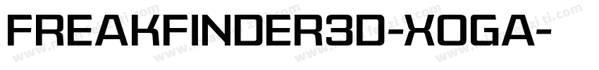 Freakfinder3D-XOga字体转换