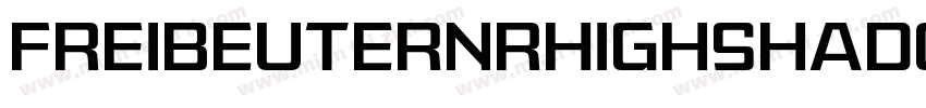 FreibeuterNRHighshadow字体转换