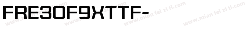 fre3of9xttf字体转换