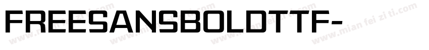 freesansboldttf字体转换