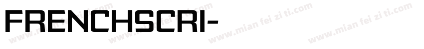frenchscri字体转换