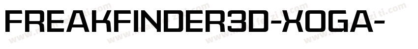 Freakfinder3D-XOga字体转换