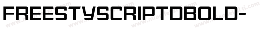 Freestyscriptdbold字体转换