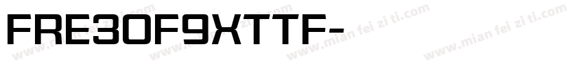 fre3of9xttf字体转换