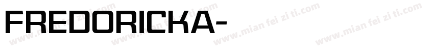 fredoricka字体转换