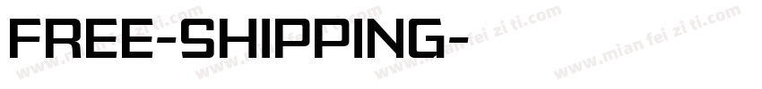 free-shipping字体转换