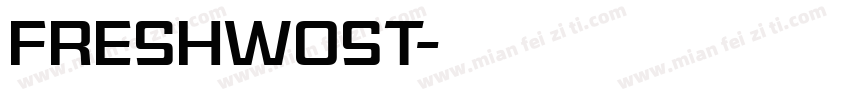 freshwost字体转换