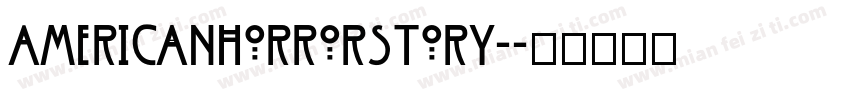 AmericanHorrorStory-字体转换