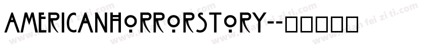 AmericanHorrorStory-字体转换