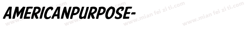 AmericanPurpose字体转换