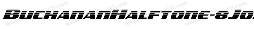 BuchananHalftone-8Joz字体转换
