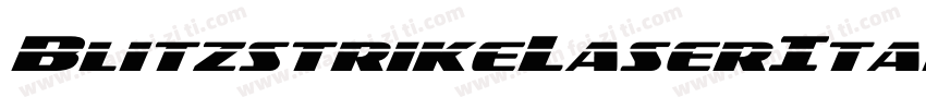 BlitzstrikeLaserItalic-d40K字体转换