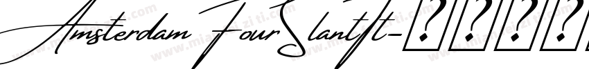 AmsterdamFourSlantTt字体转换