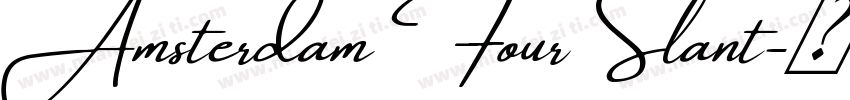 AmsterdamFourSlant字体转换
