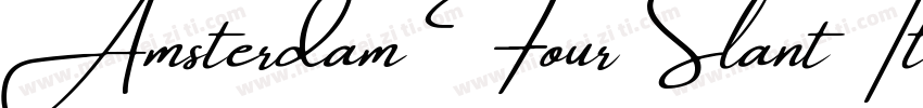AmsterdamFourSlantTt字体转换