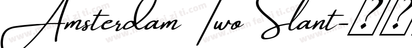 AmsterdamTwoSlant字体转换