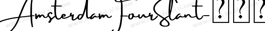 AmsterdamFourSlant字体转换