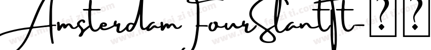 AmsterdamFourSlantTt字体转换
