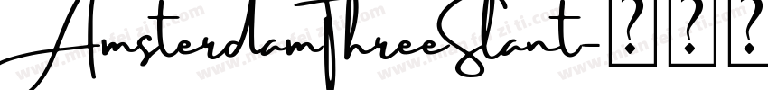 AmsterdamThreeSlant字体转换