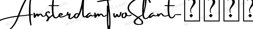 AmsterdamTwoSlant字体转换