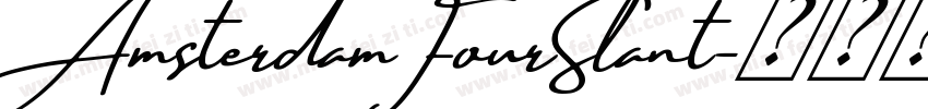 AmsterdamFourSlant字体转换