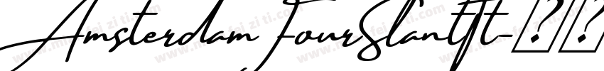 AmsterdamFourSlantTt字体转换
