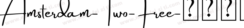 Amsterdam-Two-Free字体转换