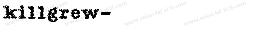 killgrew字体转换