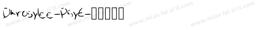 Dkrosylee-P5yE字体转换