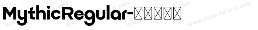 MythicRegular字体转换
