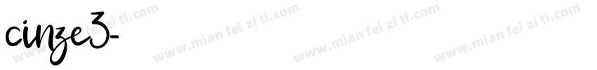 cinze3字体转换