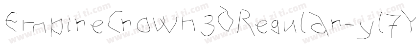 EmpireCrown3DRegular-yl7Y字体转换