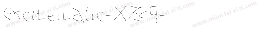 Exciteitalic-XZ4G字体转换