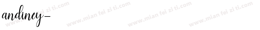 andiney字体转换
