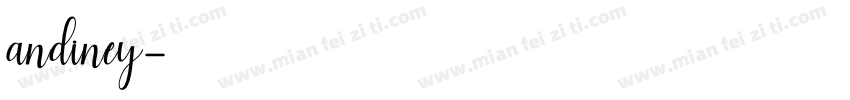 andiney字体转换