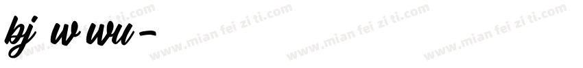 bj03w6wu3字体转换