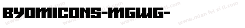 ByomIcons-mGWG字体转换