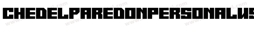ChedelparedonPersonalUse-dGwg字体转换