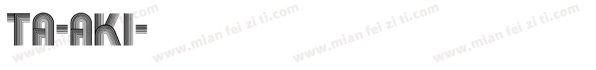 TA-aki字体转换