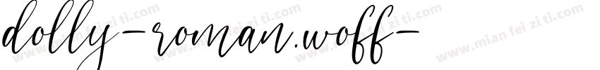dolly-roman.woff字体转换