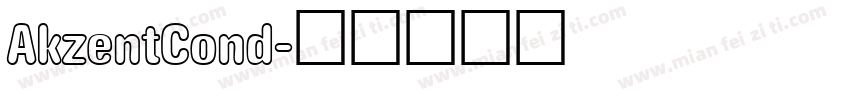 AkzentCond字体转换