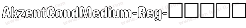 AkzentCondMedium-Reg字体转换