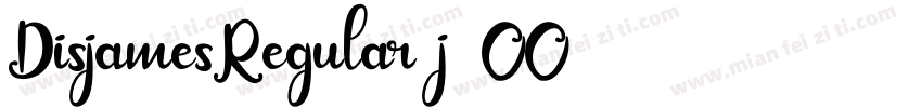 DisjamesRegular-j2OO字体转换