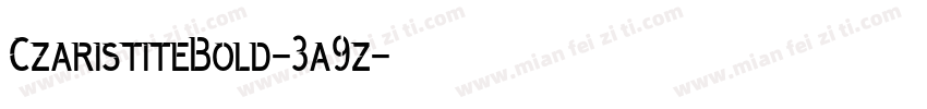 CzaristiteBold-3a9z字体转换