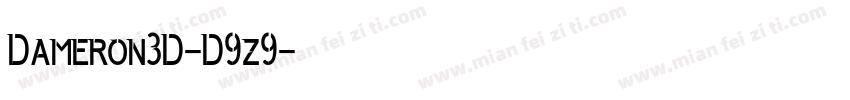 Dameron3D-D9z9字体转换
