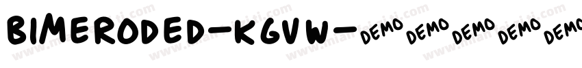 BimEroded-KGvW字体转换