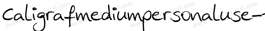 Caligrafmediumpersonaluse-ZVJ6J字体转换
